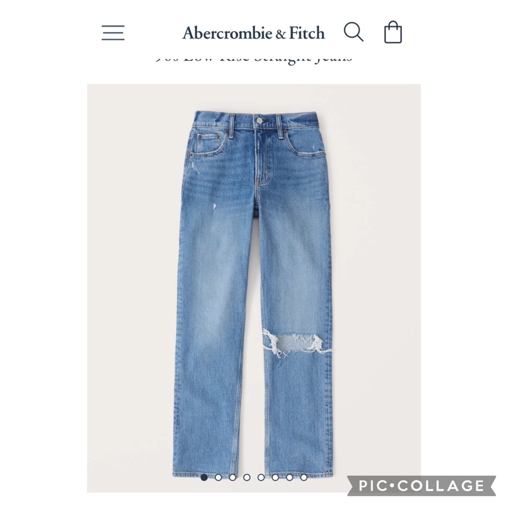 NWT Abercrombie 90’s Straight Jeans